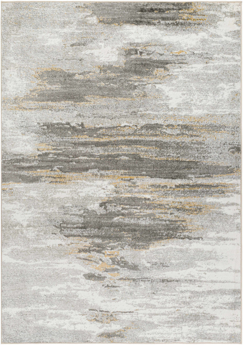Derex Abstract Gray Rug by Boutique Rugs