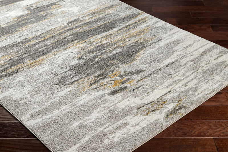 Derex Abstract Gray Rug by Boutique Rugs