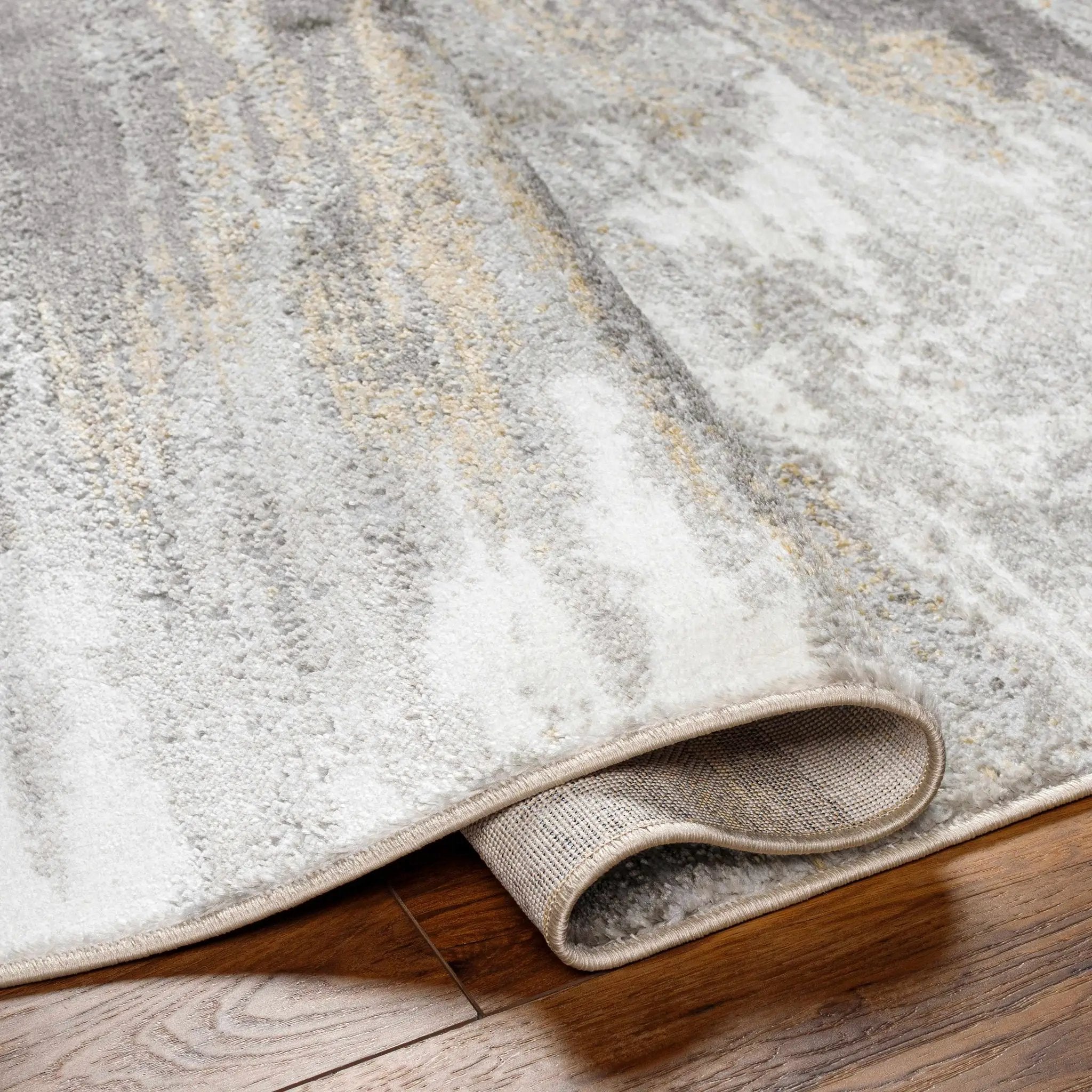 Derex Abstract Gray Rug by Boutique Rugs