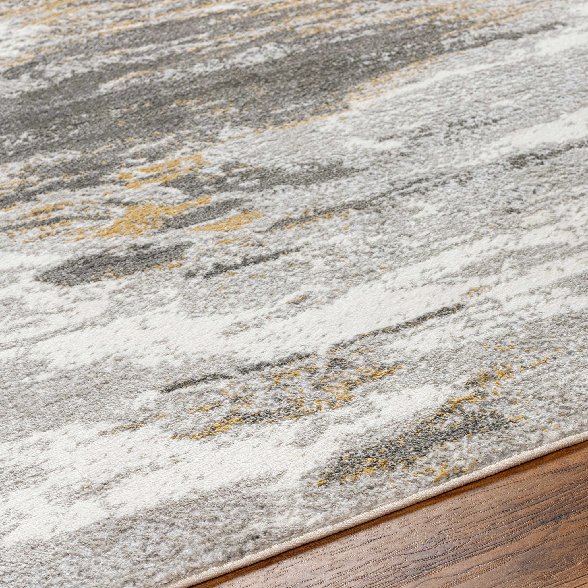 Derex Abstract Gray Rug by Boutique Rugs