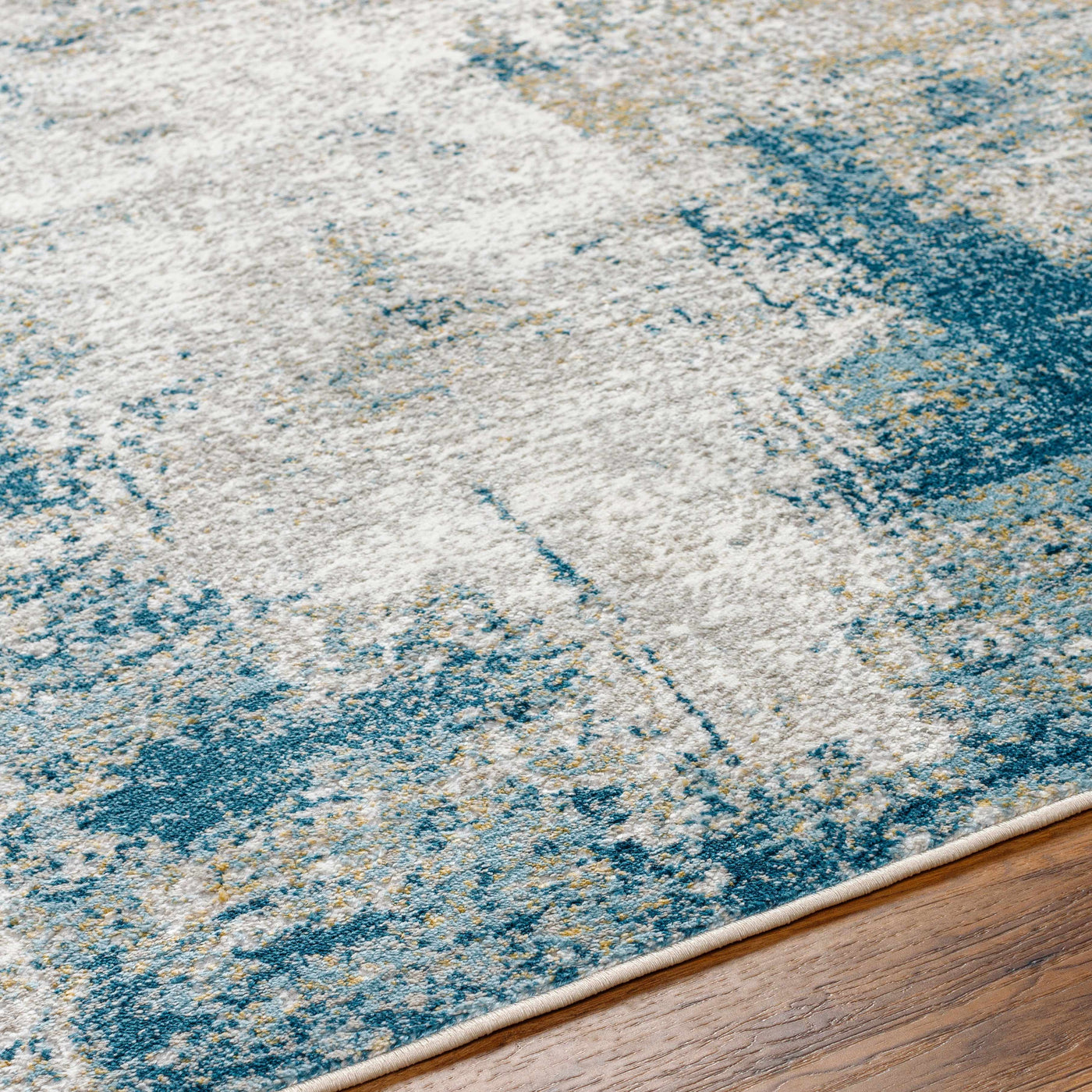 Duval Blue Abstract Area Rug by Boutique Rugs