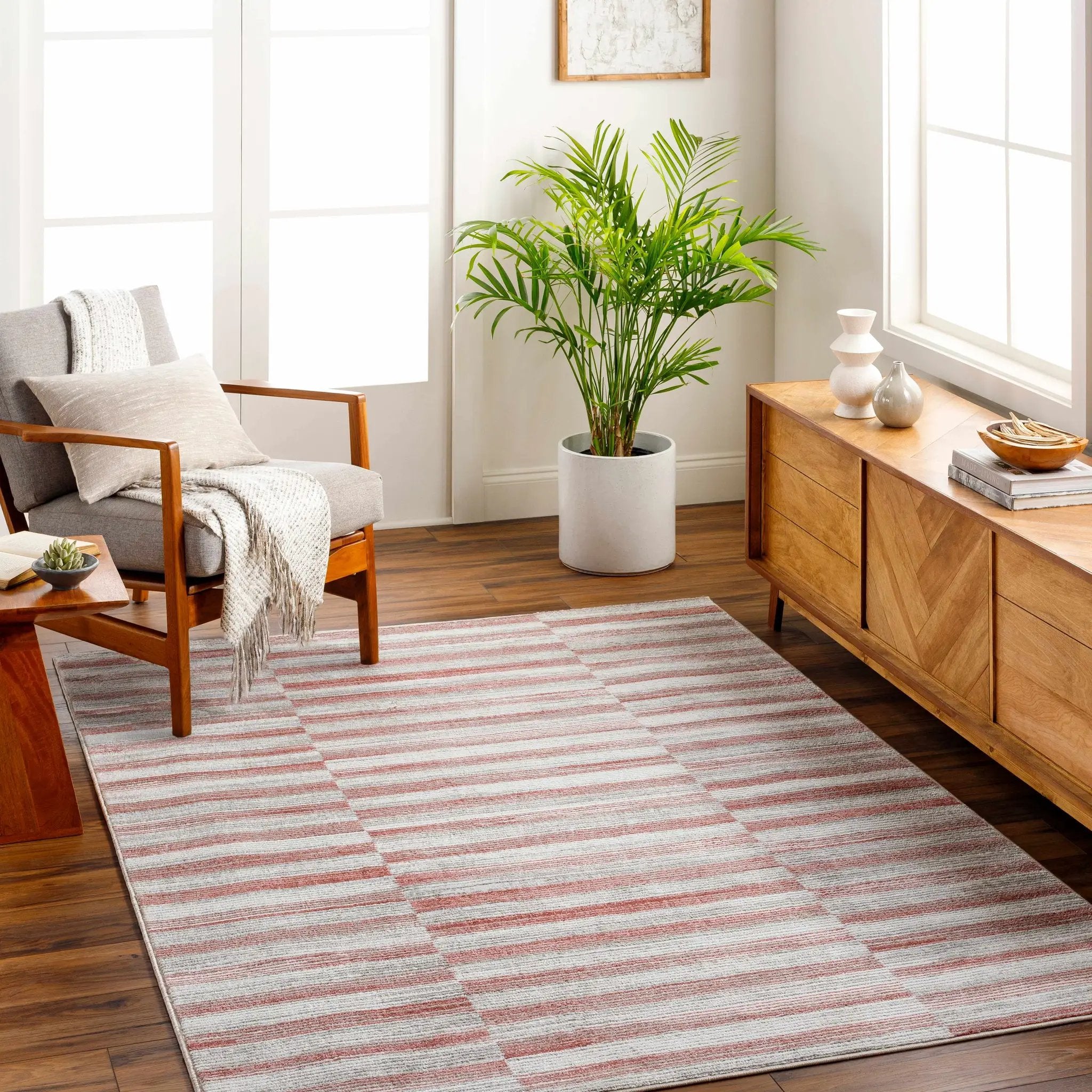 Gorou Pink Area Rug - Clearance by Boutique Rugs