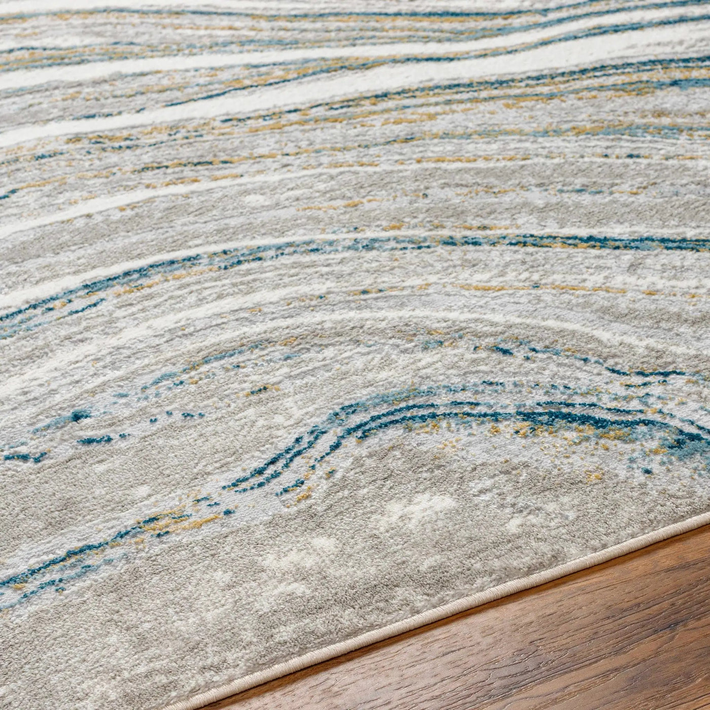 Gregg Silver Gray Marble Area Rug by Boutique Rugs