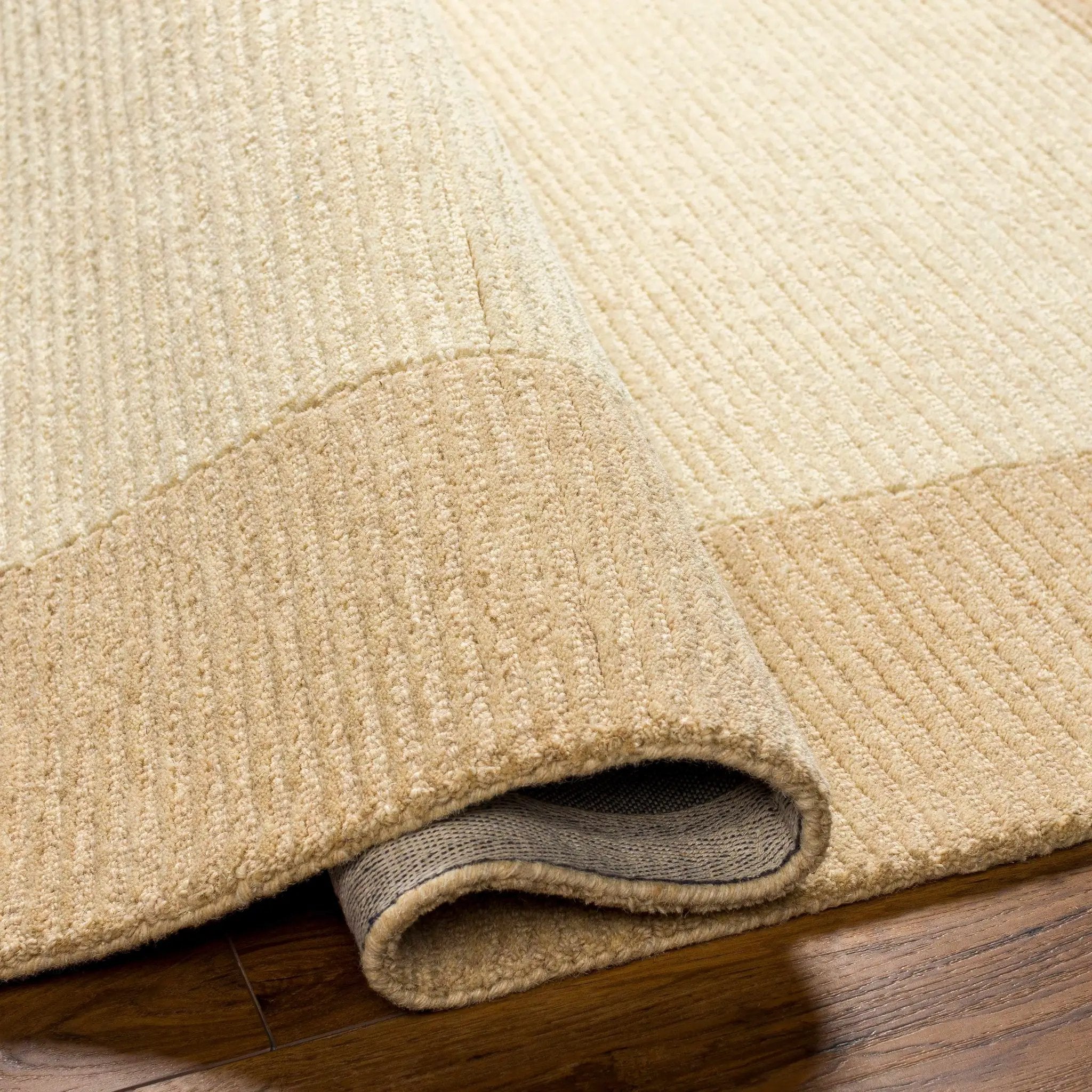 Amadi Beige Wool Area Rug by Boutique Rugs