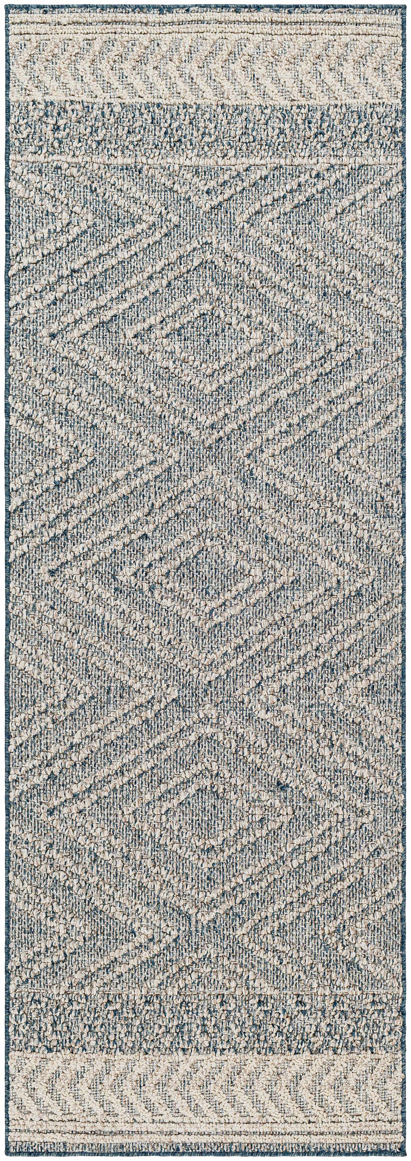 Blue Areli Outdoor Area Rug - Clearance by Boutique Rugs