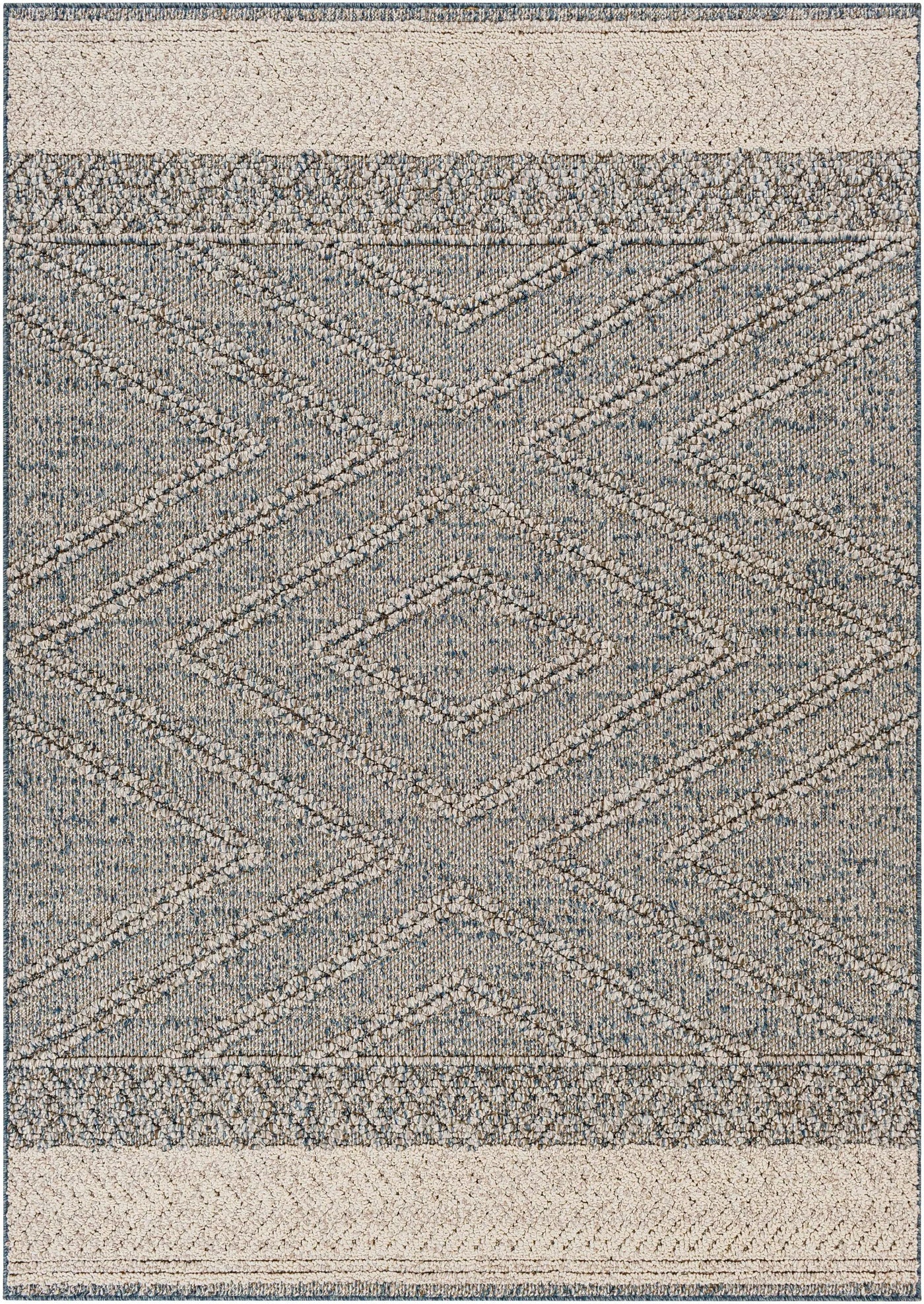 Blue Areli Outdoor Area Rug - Clearance by Boutique Rugs