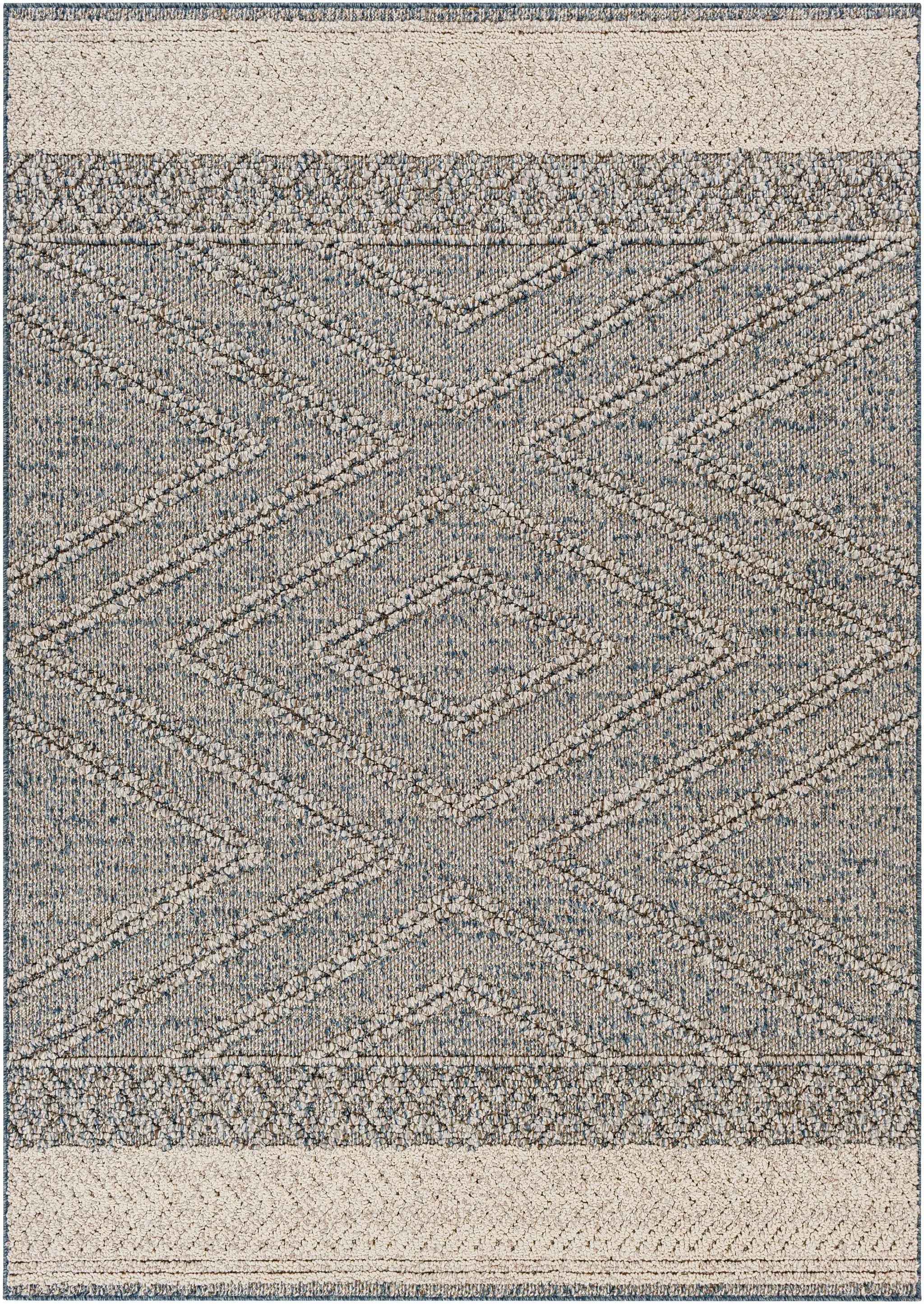 Blue Areli Outdoor Area Rug - Clearance by Boutique Rugs