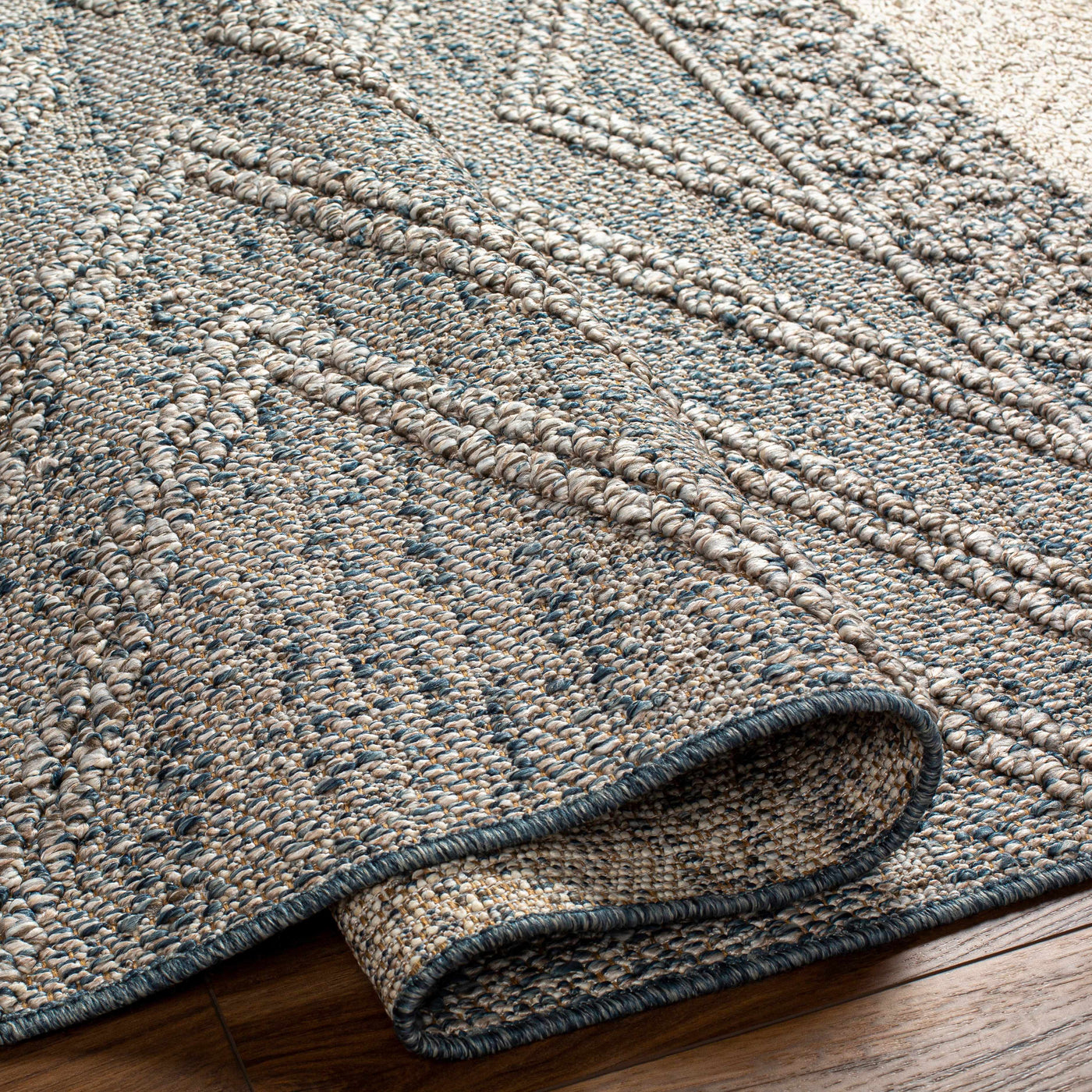 Blue Areli Outdoor Area Rug - Clearance by Boutique Rugs