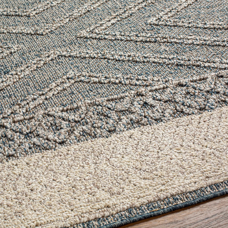 Blue Areli Outdoor Area Rug - Clearance by Boutique Rugs
