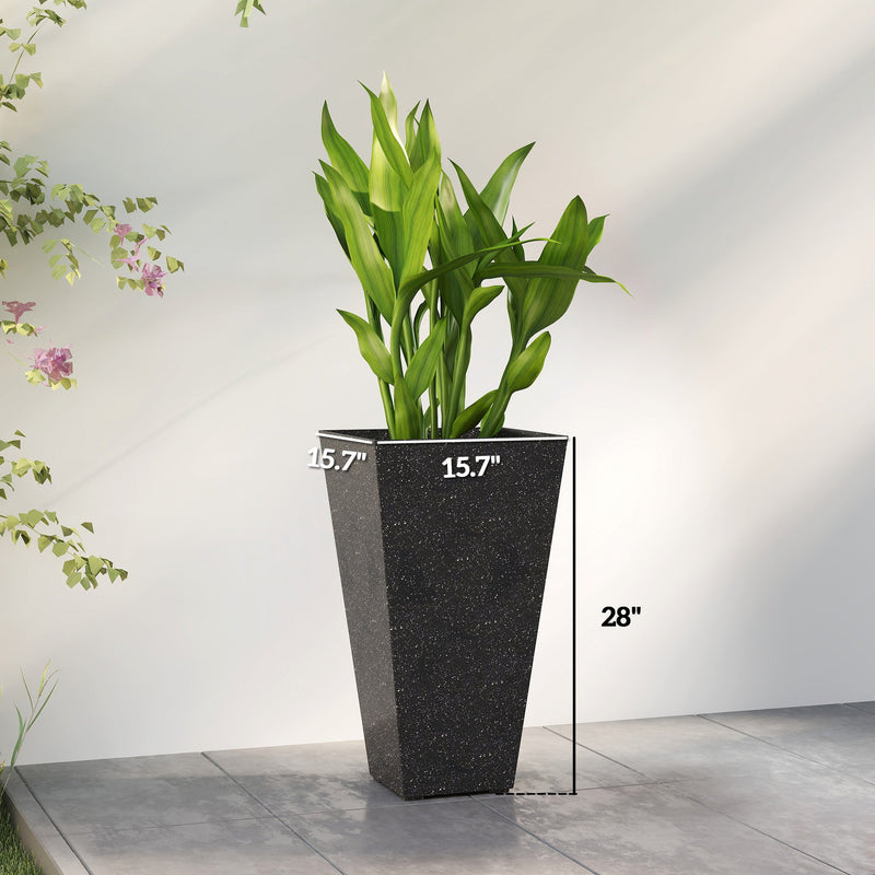 Stackable Taper Planters Set of 3 with Marble Finish, photo 9 of 9