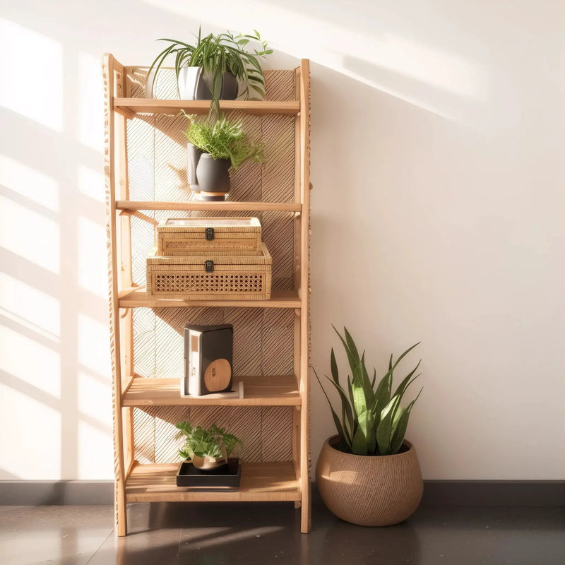 Stacking Boxes - Glass Top Rattan Set by House Of Avana