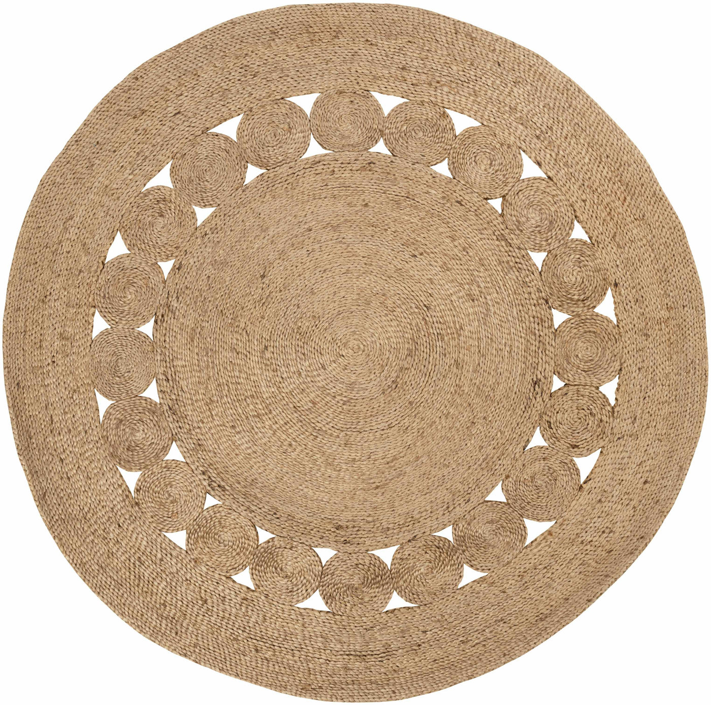 Stafford Round Jute Rug - Clearance by Boutique Rugs