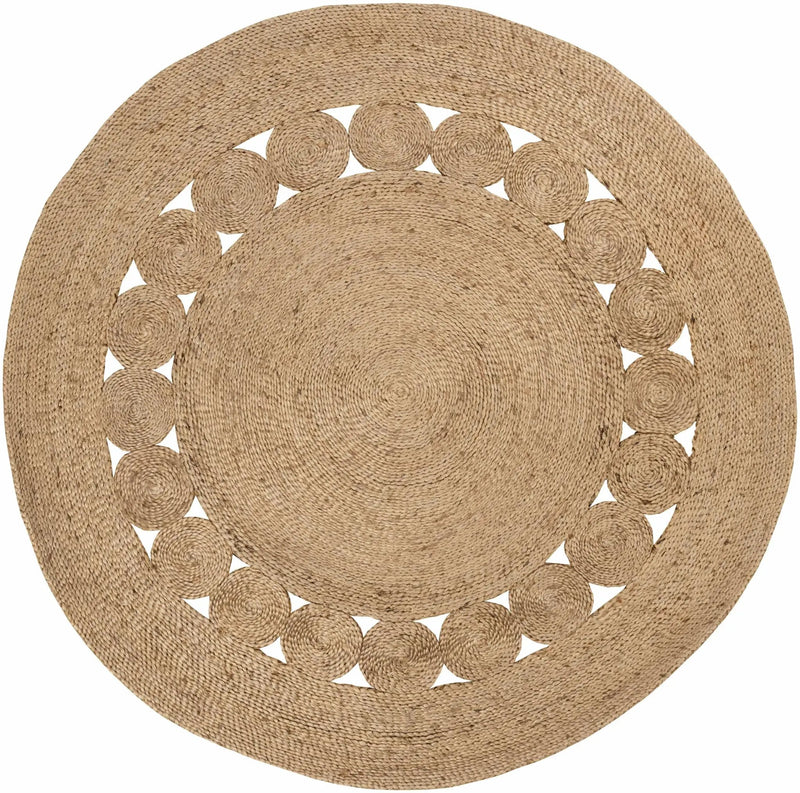 Stafford Round Jute Rug - Clearance by Boutique Rugs