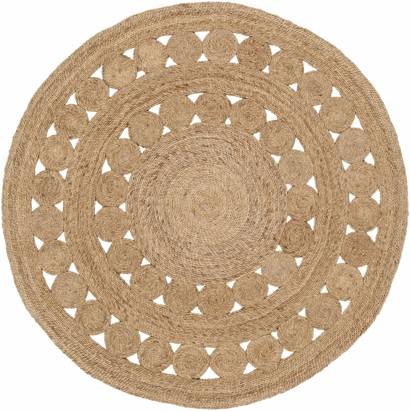 Stafford Round Jute Rug - Clearance by Boutique Rugs
