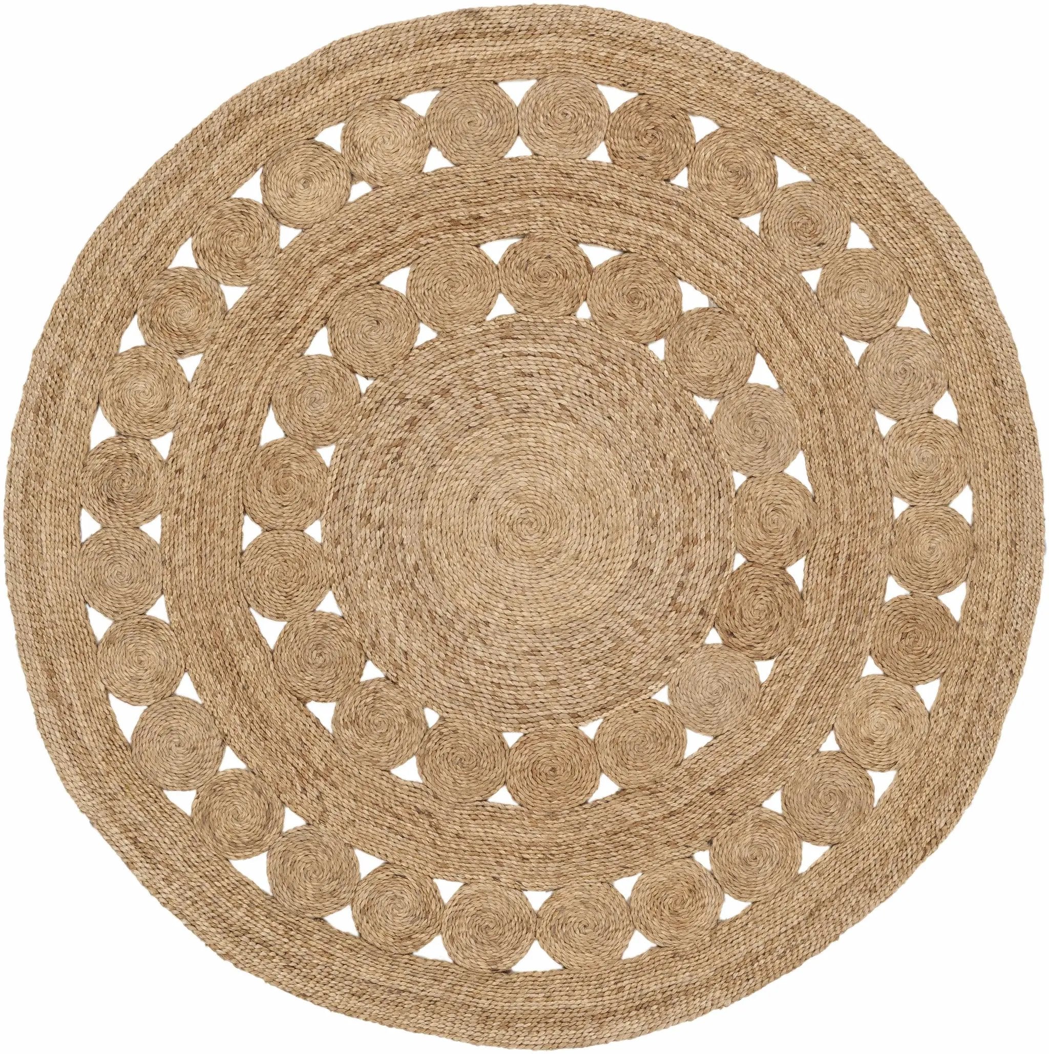 Stafford Round Jute Rug - Clearance by Boutique Rugs