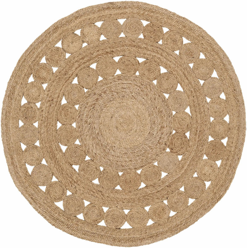 Stafford Round Jute Rug - Clearance by Boutique Rugs