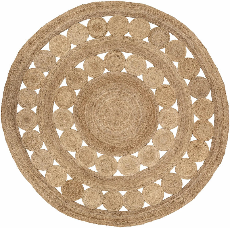 Stafford Round Jute Rug - Clearance by Boutique Rugs