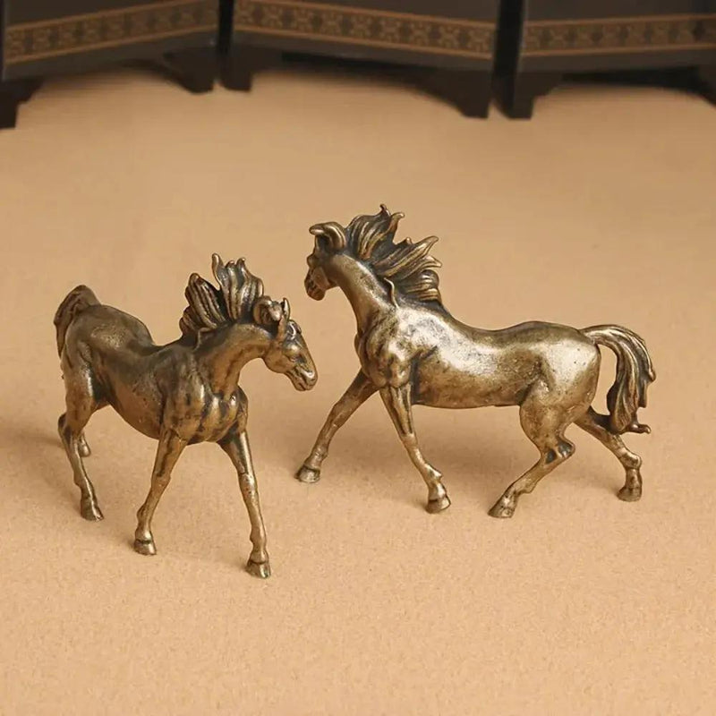 Stallion Statue - Majestic Bronze Miniature by House Of Avana