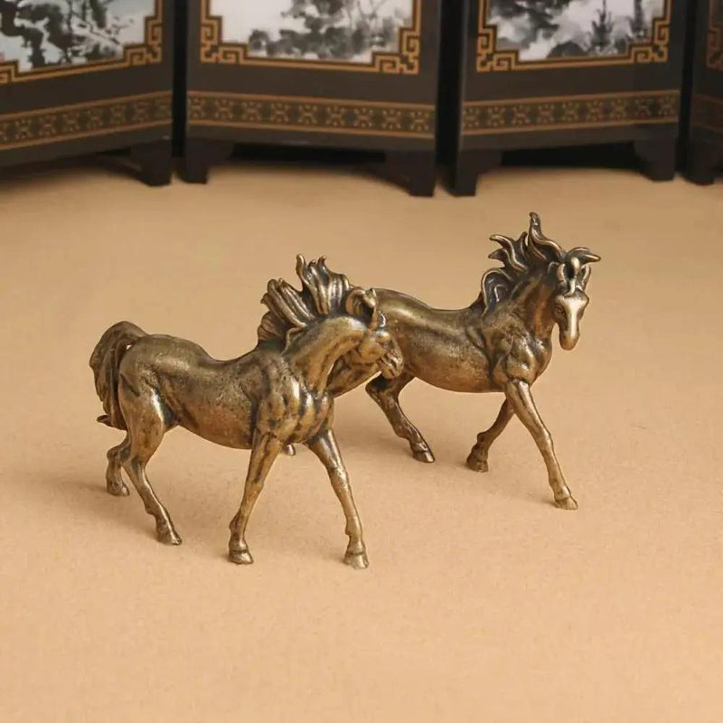 Stallion Statue - Majestic Bronze Miniature by House Of Avana