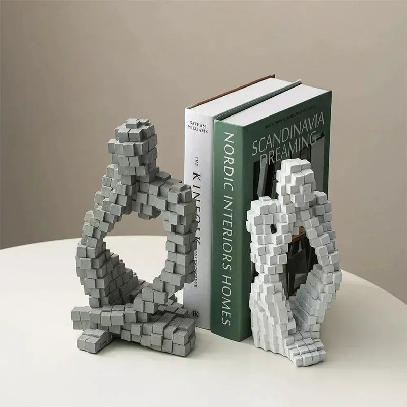 Modern Abstract Thinker Figurine Sculpture by House Of Avana