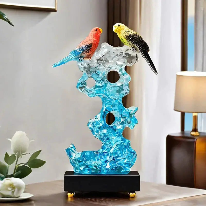 Statuette - Decorative Stone Bird Small by House Of Avana