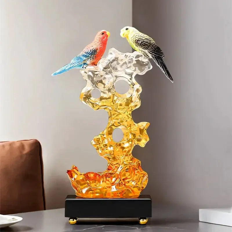 Statuette - Decorative Stone Bird Small by House Of Avana