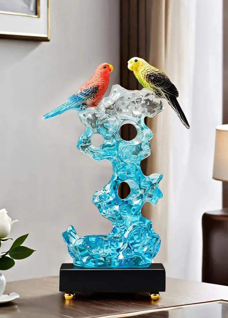 Statuette - Decorative Stone Bird Small by House Of Avana