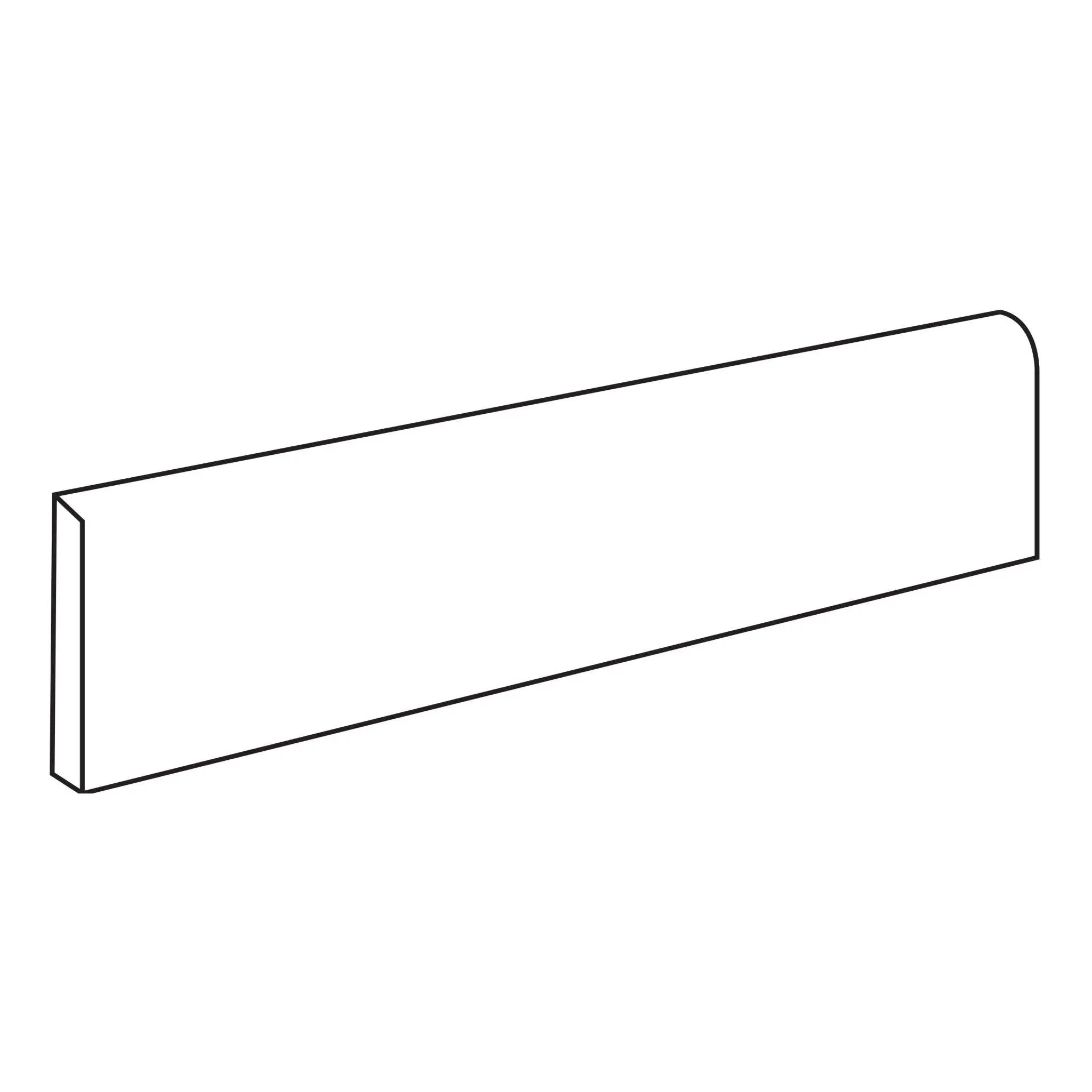 Chicago Steel Bullnose Concrete Look Porcelain Moldings 3x24 by landmarkceramics
