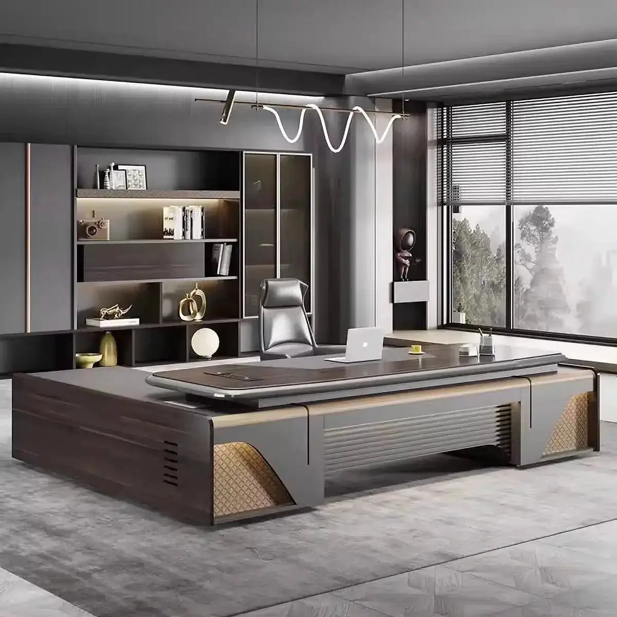 Stellan · Modern L-Shaped Executive Desk by Arc Grove