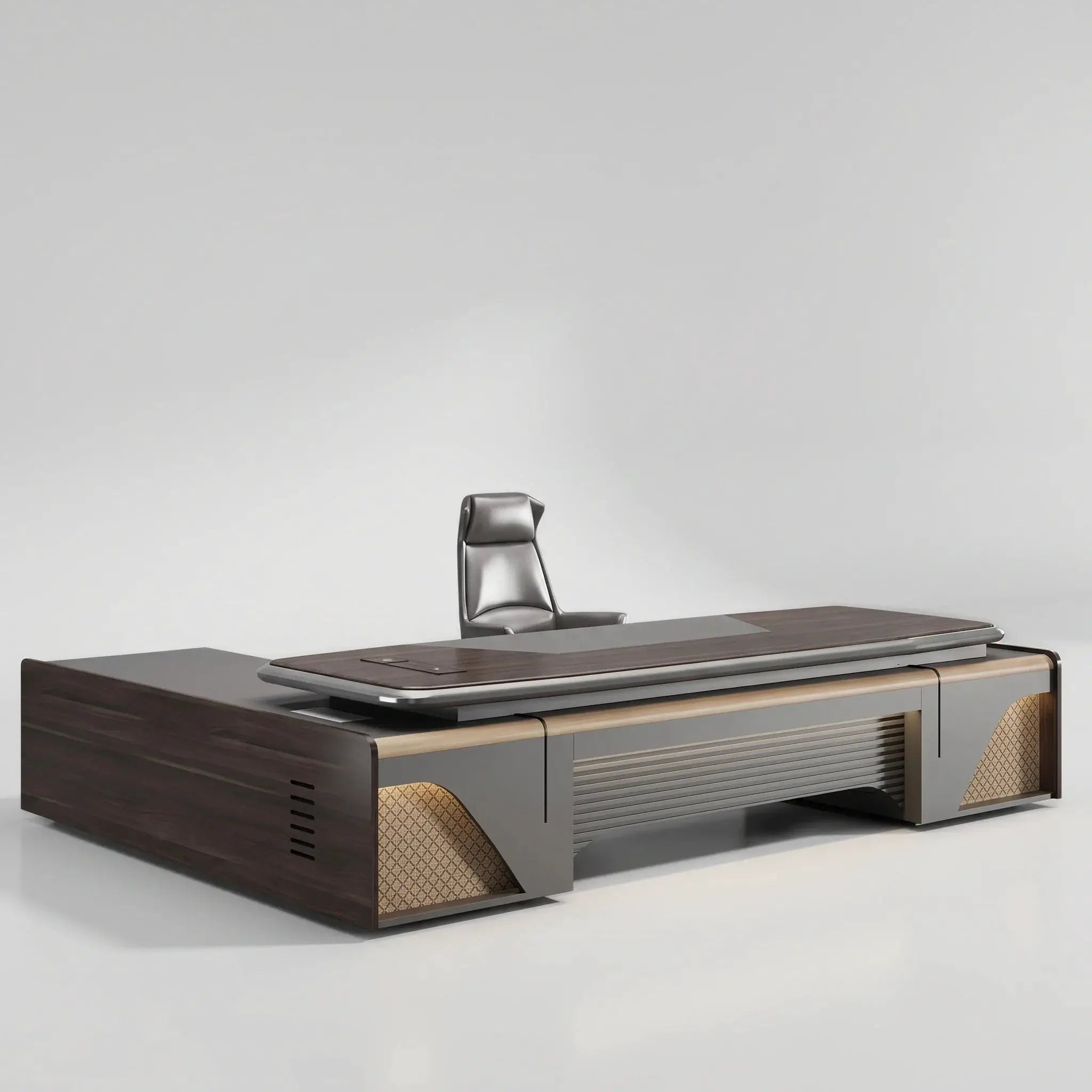 Stellan · Modern L-Shaped Executive Desk by Arc Grove