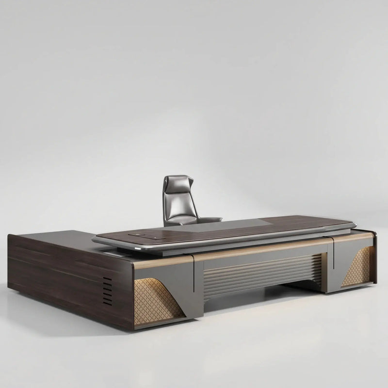 Stellan · Modern L-Shaped Executive Desk by Arc Grove