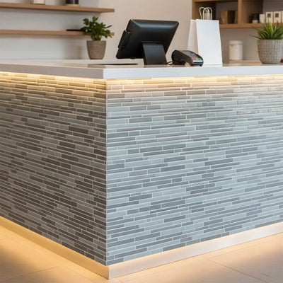 Gray Glass Mosaics