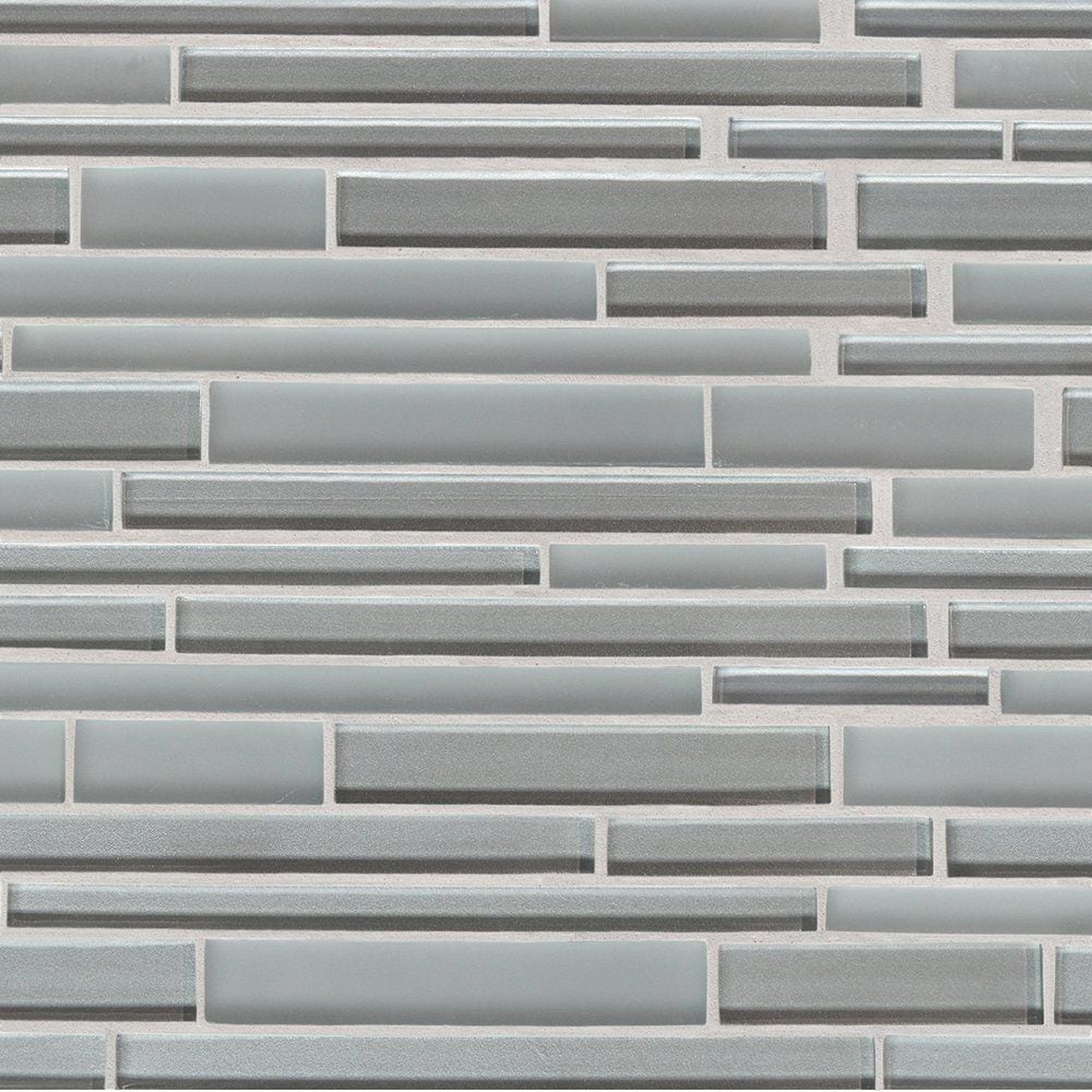Sterlina Gloss/Matte Interlocking Slides Glass Mosaics 12x12 Glass Gloss/Matte 12x12 Mosaics