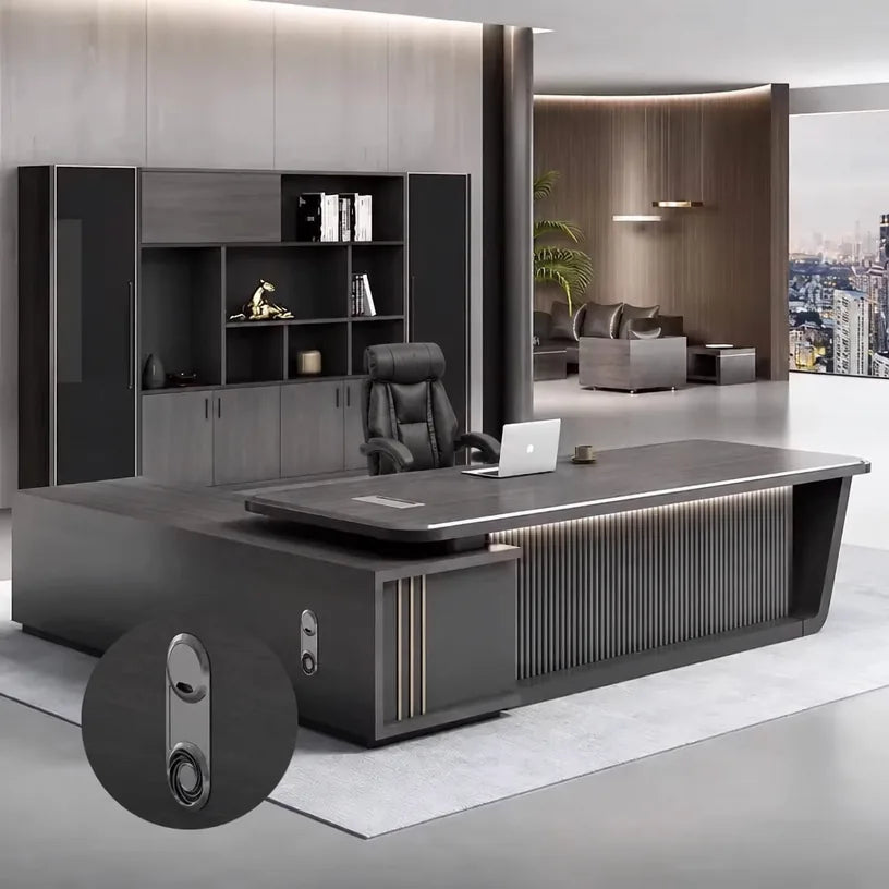 Sterling · Modern Executive L-Shaped Desk, photo 7 of 15