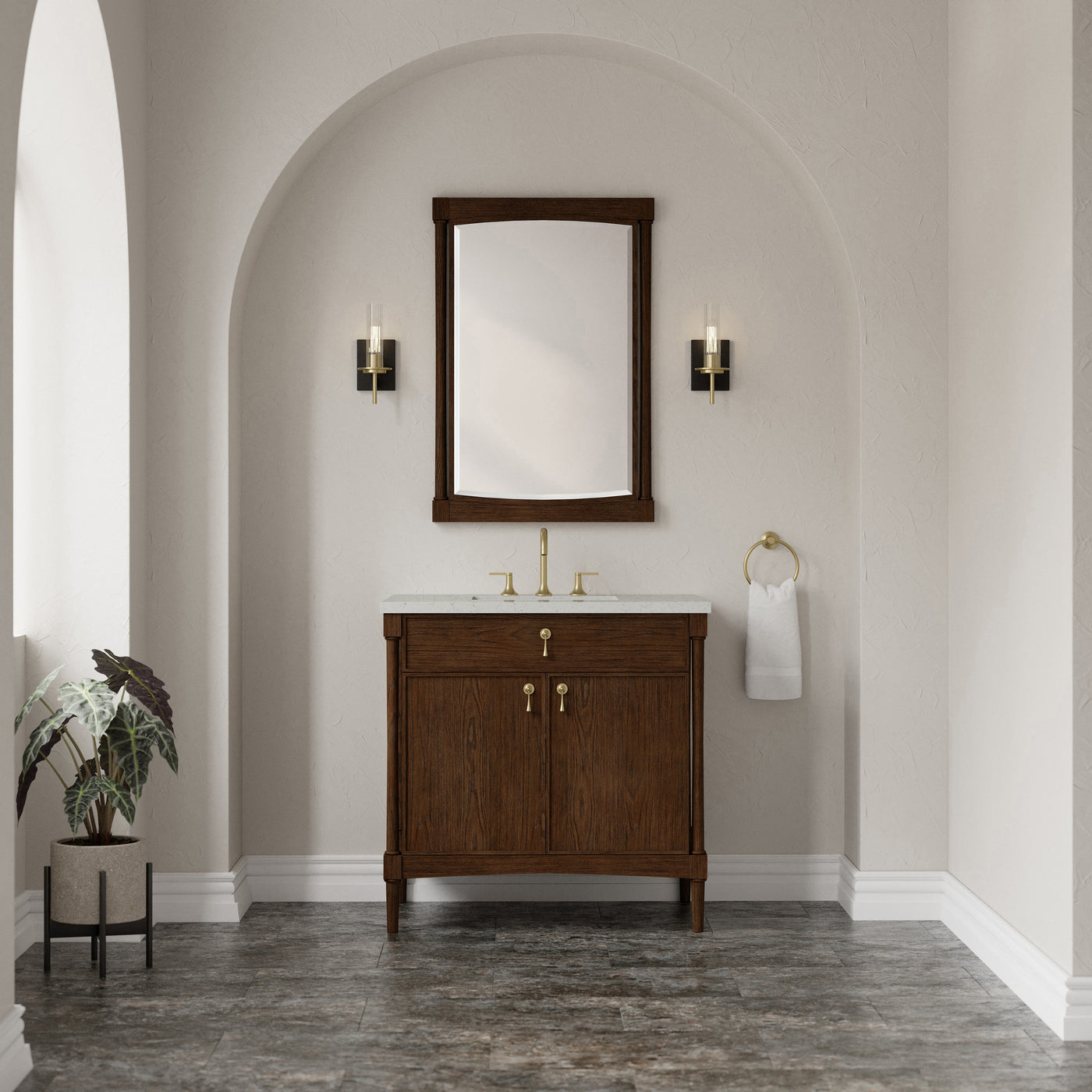 James Martin Kinnsden 36" Single Bathroom Vanity, Sable Oak, view 24
