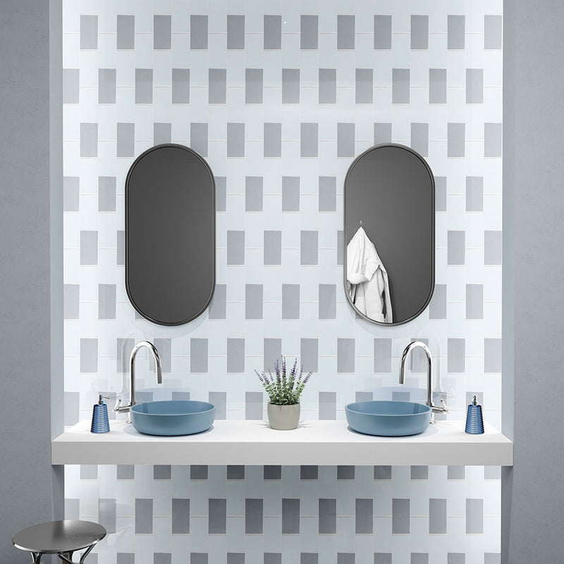 Mist Glossy Subway Ceramic Tiles 3x6 Ceramic Glossy 6x6 Tiles — 2