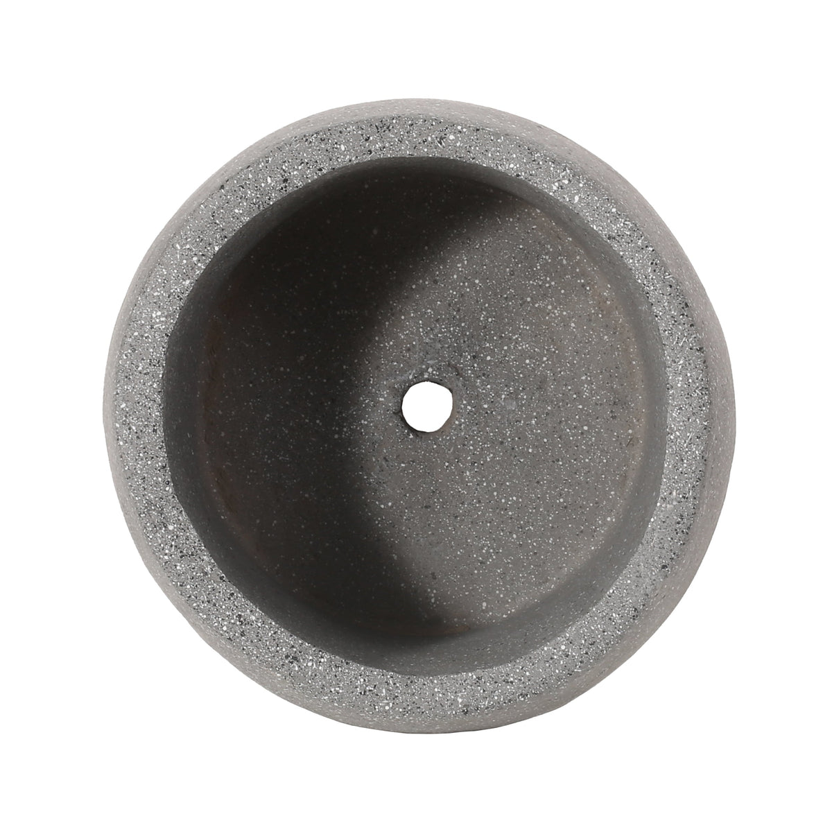 Stone Gray Flower Planter with Textured Cast Stone Finish - Tall, photo 9 of 13