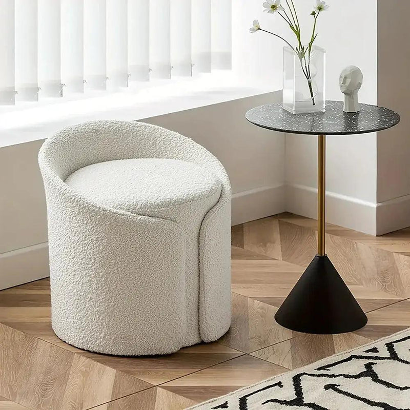 Stool - Fleece Teddy Grey by House Of Avana