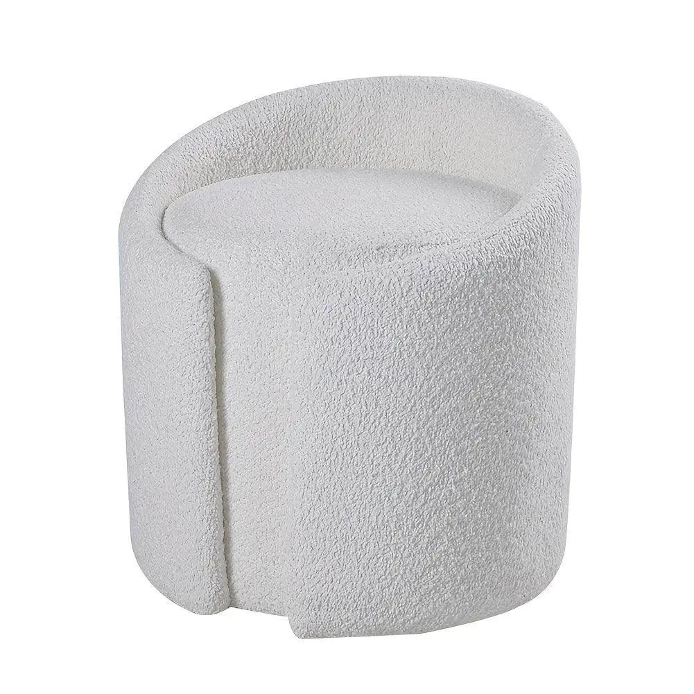 Stool - Fleece Teddy Grey by House Of Avana