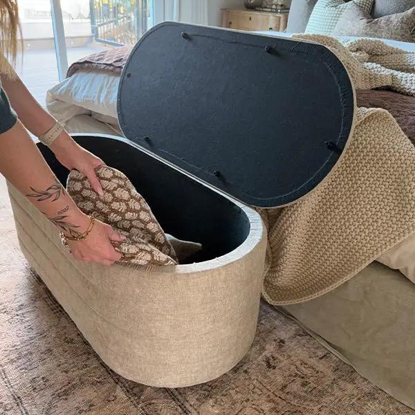 Upholstered Nesting Storage Bench, Set of 2 by Decor Steals