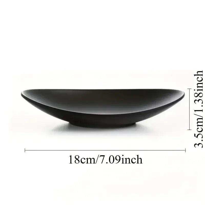 Storage Box - Melamine Black Oval by House Of Avana