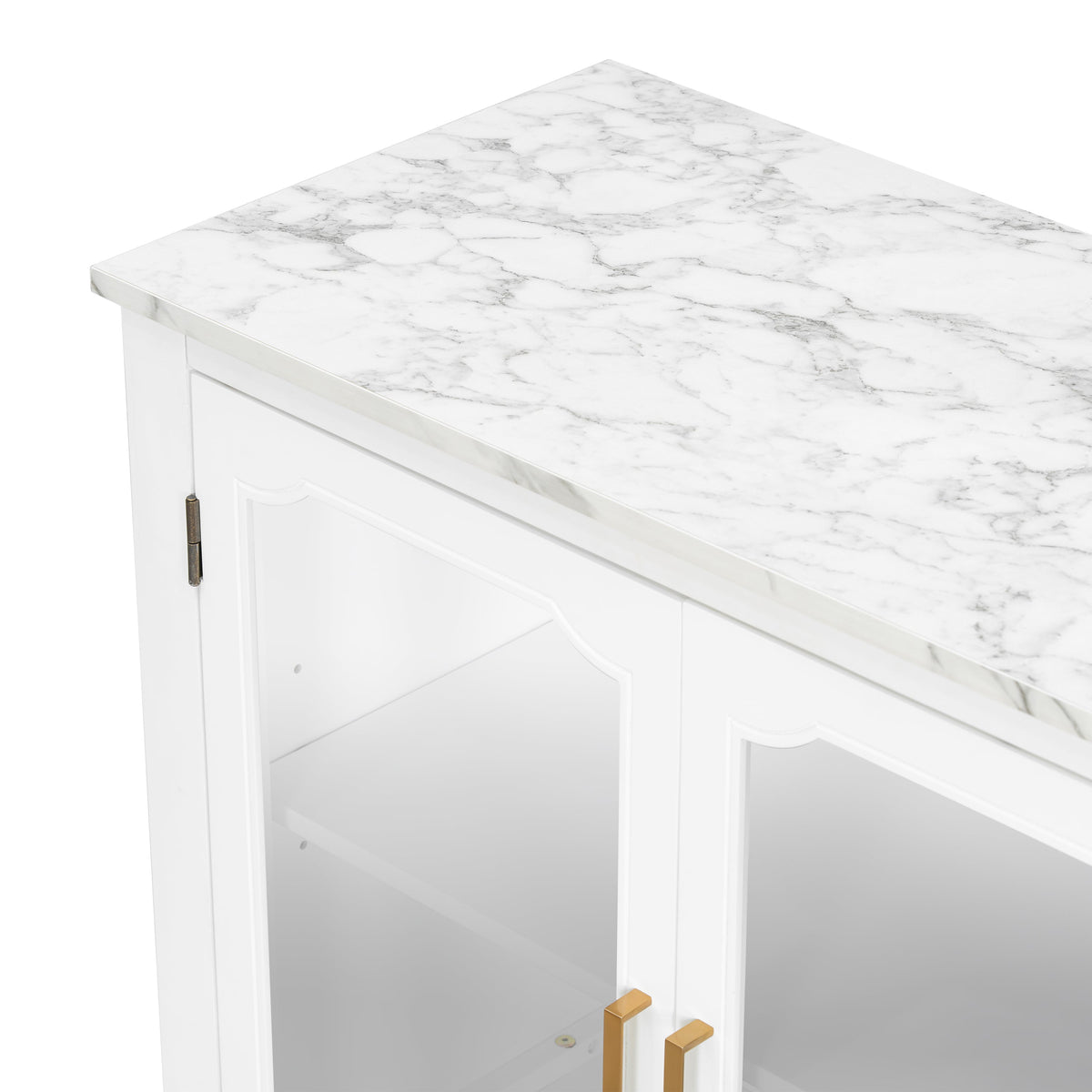 Storage Cabinet 3 Doors Stylish Style White, photo 11 of 15