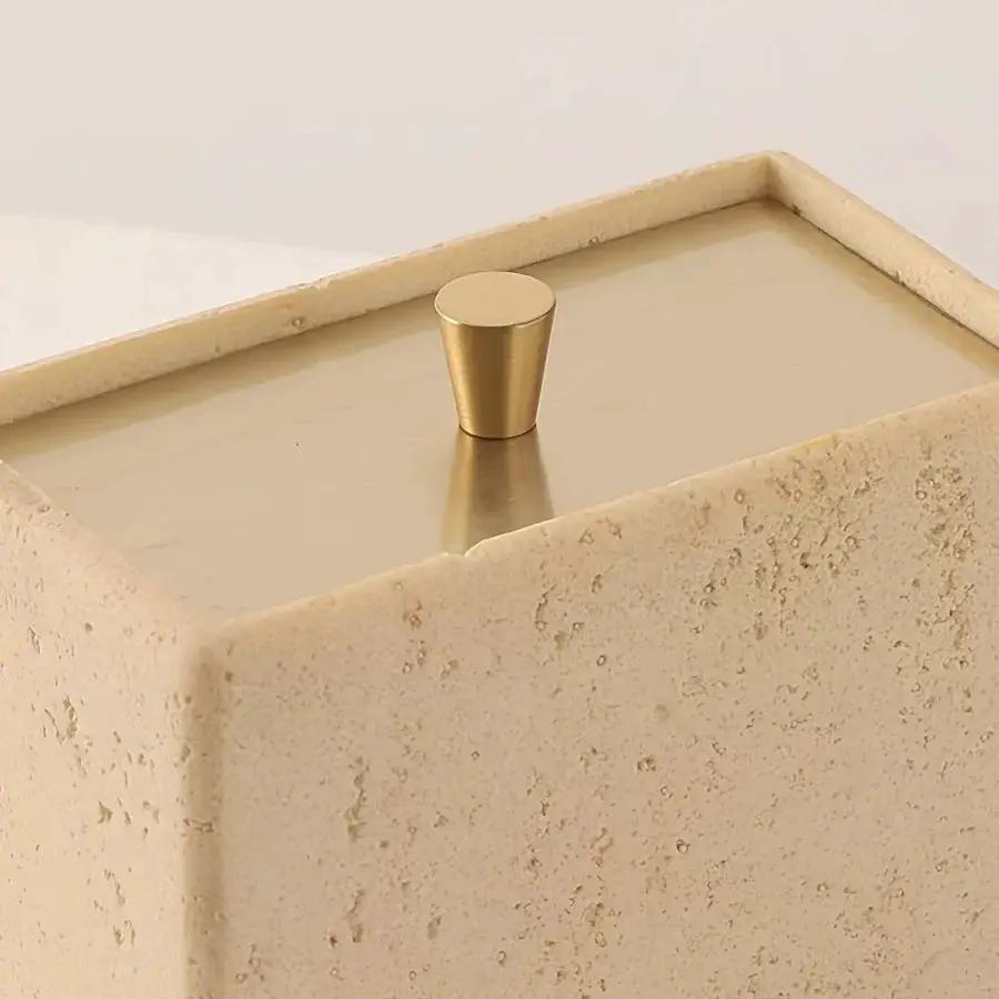 Storage Containers - Vanity White with Lid by House Of Avana