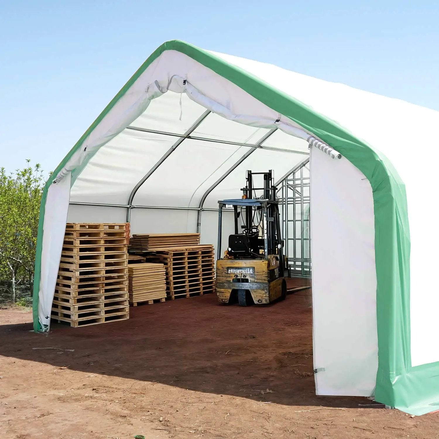 W20'xL40'xH12' Single Truss Storage Shelter by Chery Industrial