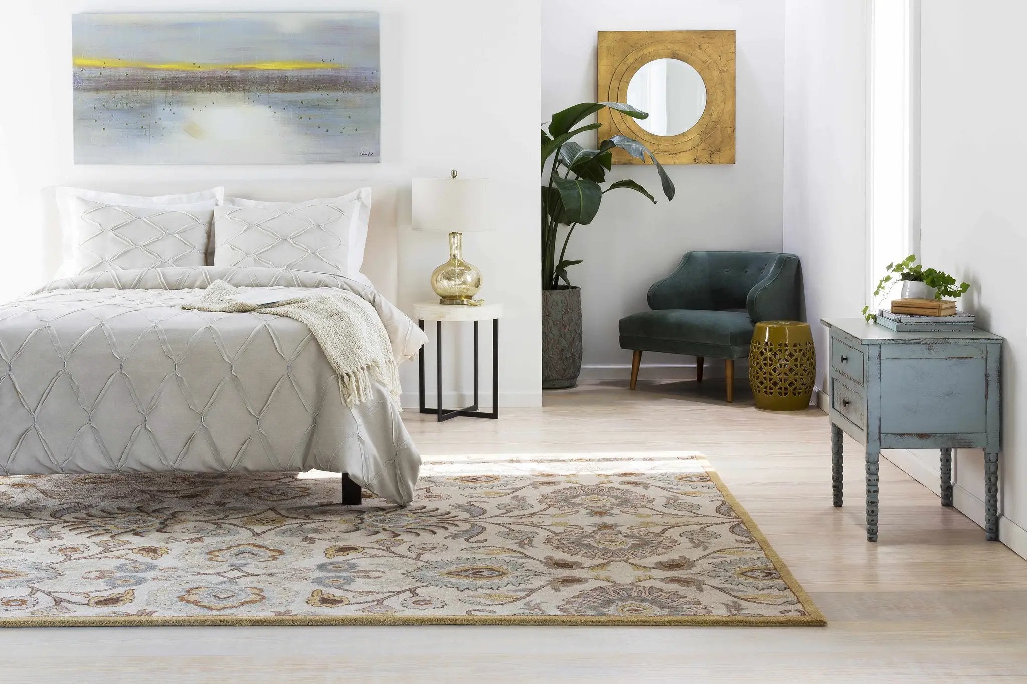 Conesus Hand Tufted Tan 1012 Area Rug by Boutique Rugs
