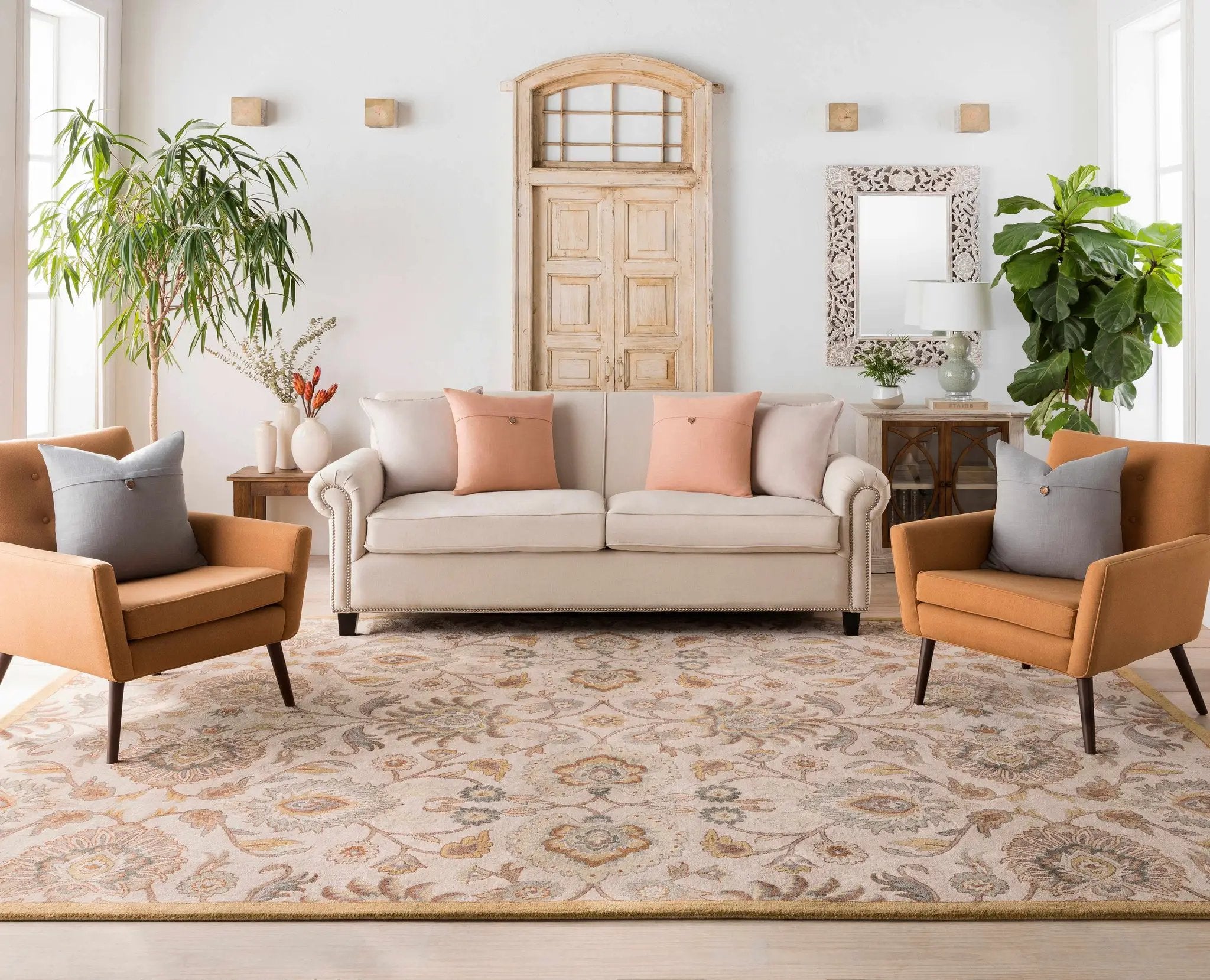 Conesus Hand Tufted Tan 1012 Area Rug by Boutique Rugs