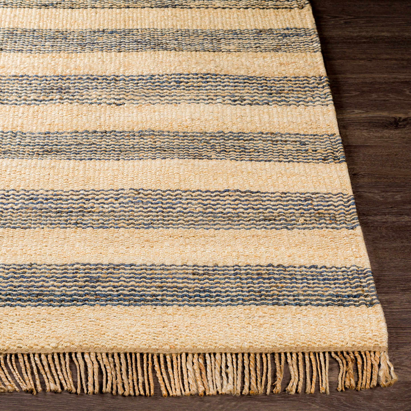 Stapleford Striped Jute Carpet - Clearance by Boutique Rugs