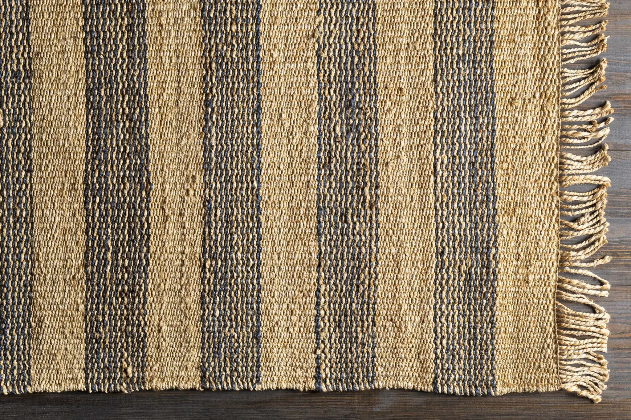 Stapleford Striped Jute Carpet - Clearance by Boutique Rugs