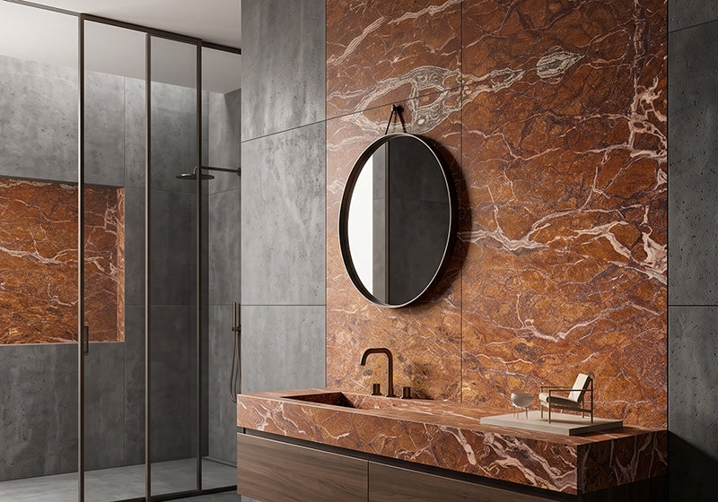 Stradivari Leather Marble Slab Random room scene 4