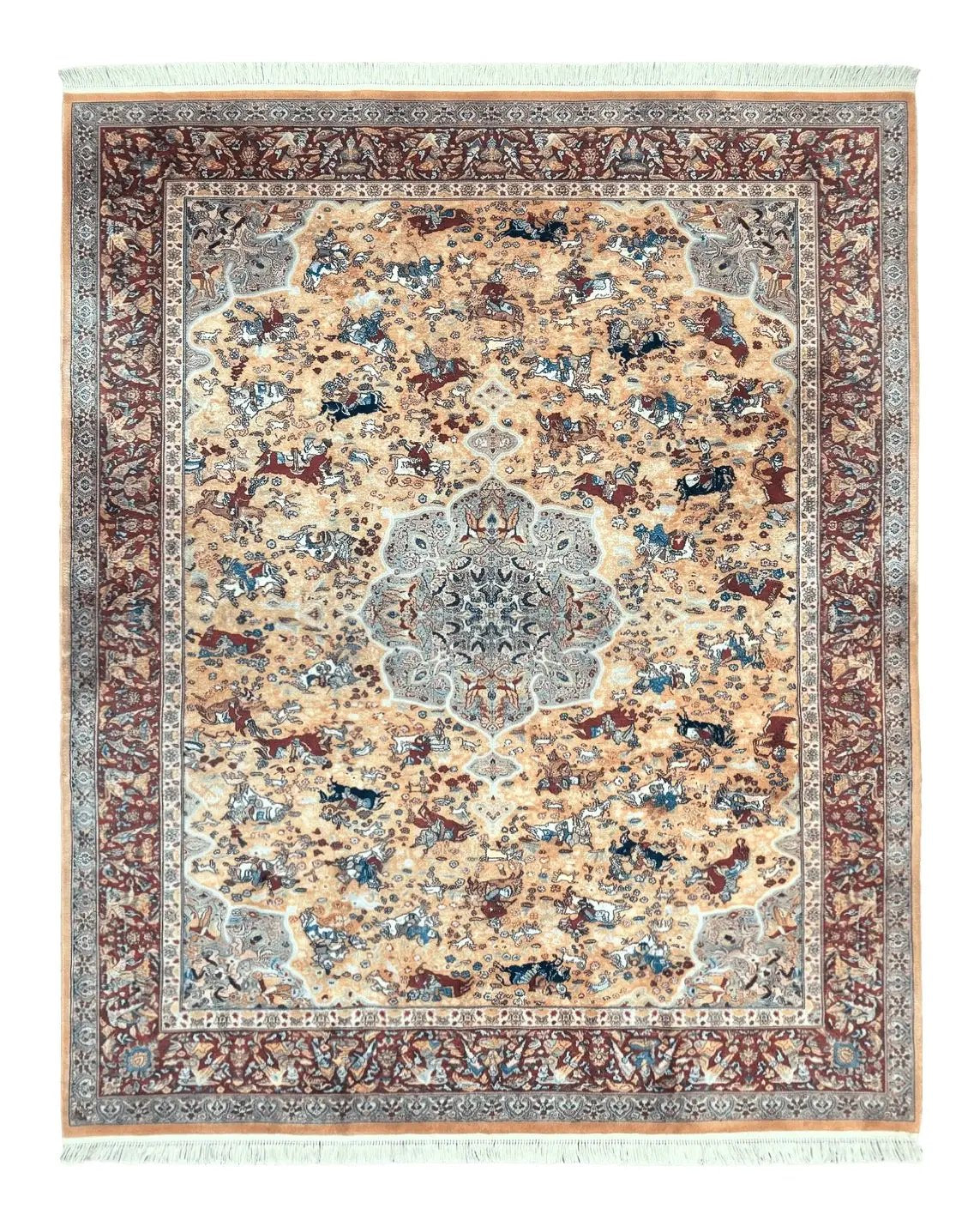 Karastan Rug 10x14 - Persian Hunting #723 - Wool Pile, Vintage by Jewel Rugs